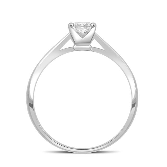 Помолвочное кольцо из платины с бриллиантом (048195)