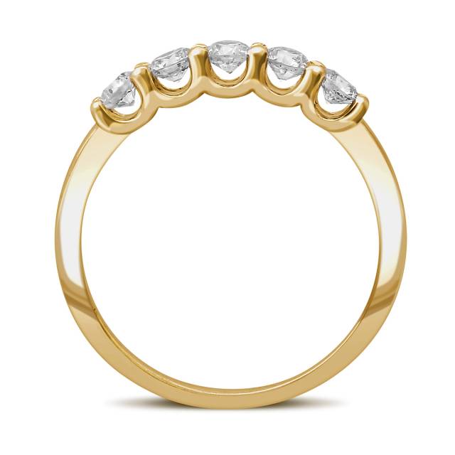 Кольцо из жёлтого золота с бриллиантами (054314)