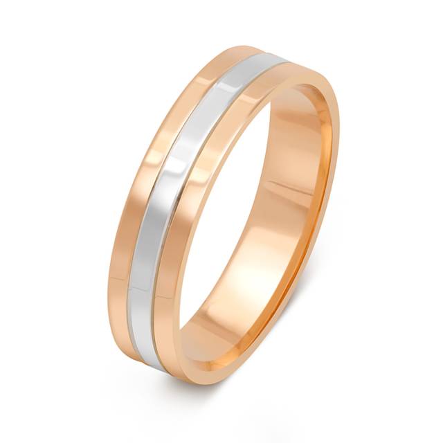 Обручальное кольцо из комбинированного золота (047345)