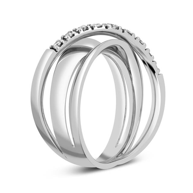 Кольцо из белого золота с бриллиантами (042988)