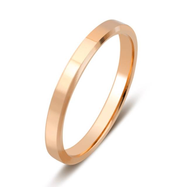 Обручальное кольцо из красного золота (028671)