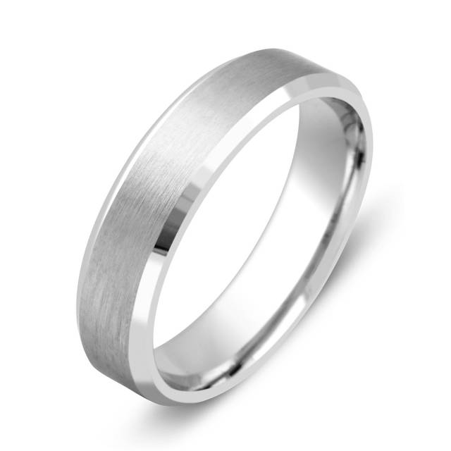 Обручальное кольцо из белого золота (045833)