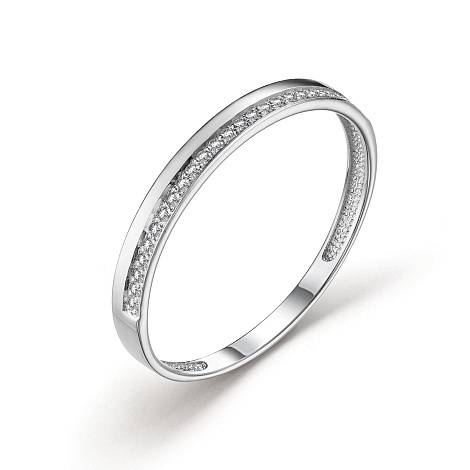 Кольцо из белого золота с бриллиантами (053643)