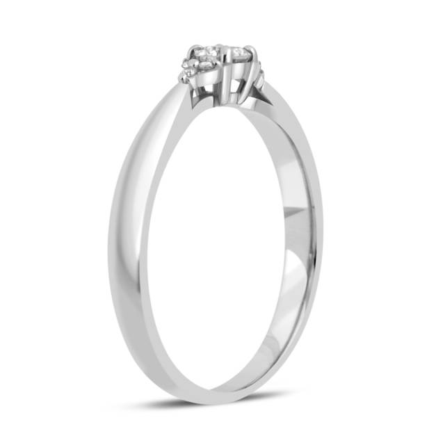 Помолвочное кольцо из белого золота с бриллиантами (032589)