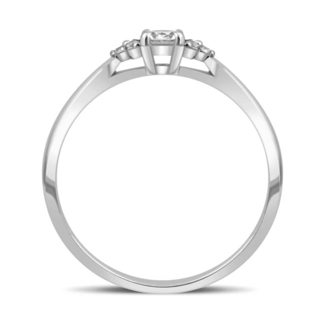 Помолвочное кольцо из белого золота с бриллиантами (032589)