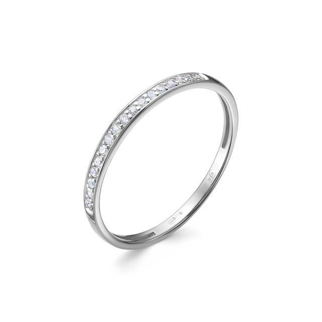 Кольцо из белого золота с бриллиантами (053978)