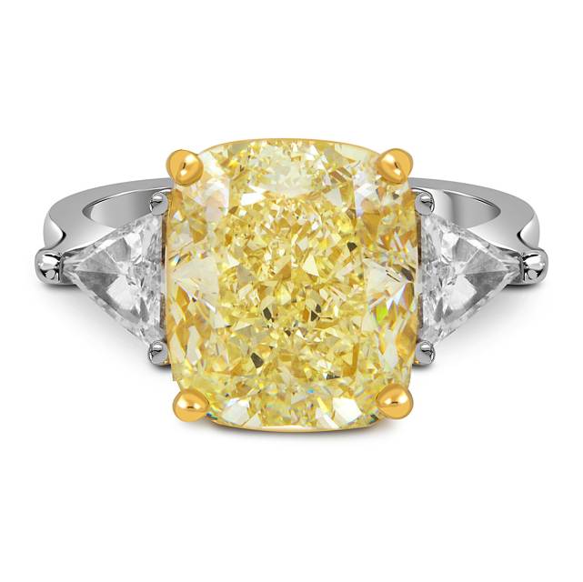 Помолвочное кольцо из белого золота с бриллиантами (052068)