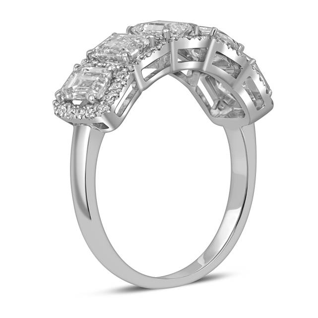 Кольцо из белого золота с бриллиантами (054139)