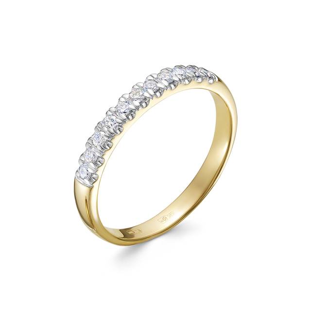 Кольцо из жёлтого золота с бриллиантами (054803)