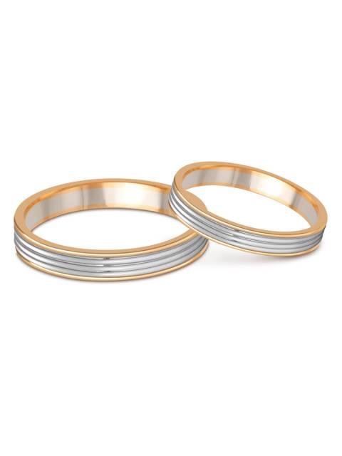 Обручальное кольцо из комбинированного золота (002905)