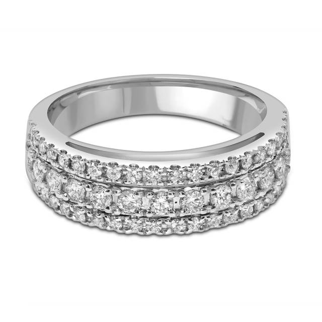 Кольцо из белого золота с бриллиантами (046067)