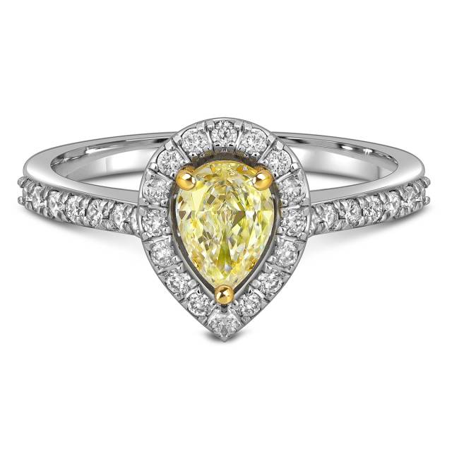 Кольцо из белого золота с бриллиантами (057786)