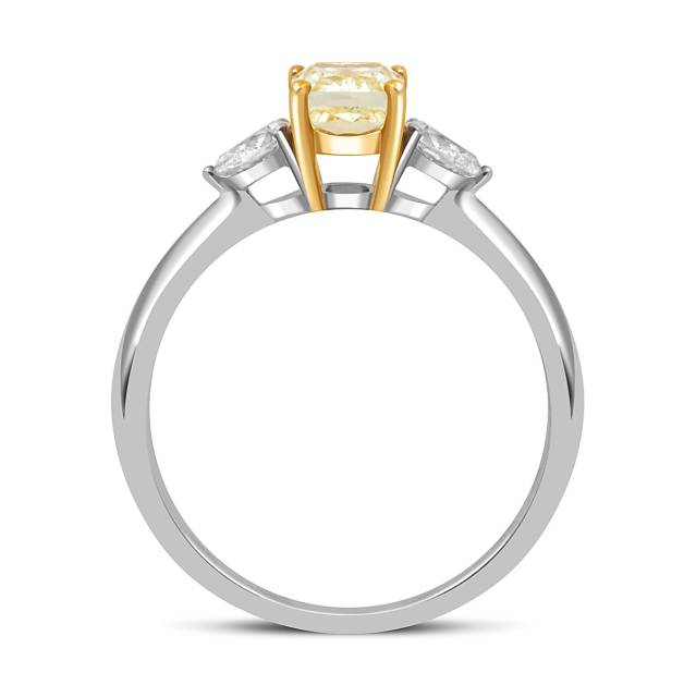 Помолвочное кольцо из белого золота с бриллиантами (051308)