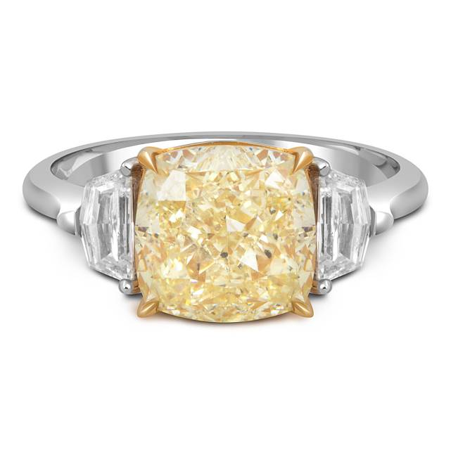 Помолвочное кольцо из белого золота с бриллиантами (054351)