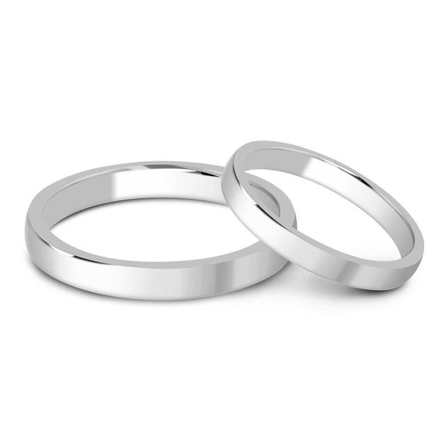 Обручальное кольцо из платины (024815)
