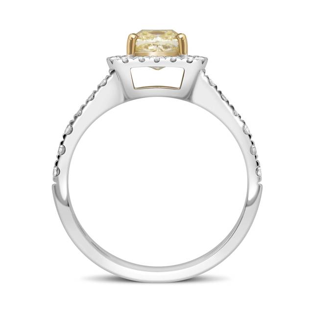 Кольцо из белого золота с бриллиантами (046737)