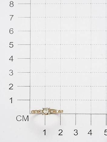 Помолвочное кольцо из жёлтого золота с бриллиантами (053646)