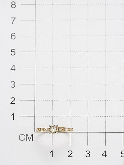 Помолвочное кольцо из жёлтого золота с бриллиантами (053646)
