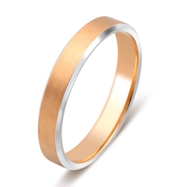 Обручальное кольцо из комбинированного золота (028781)