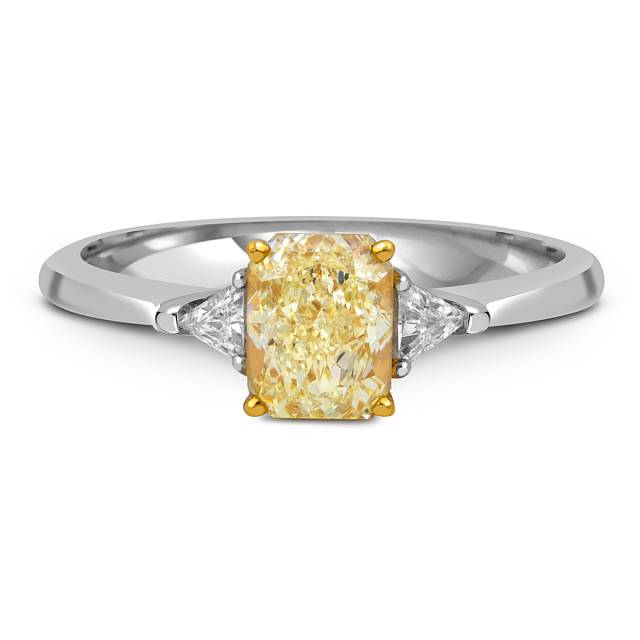 Помолвочное кольцо из белого золота с бриллиантами (052379)