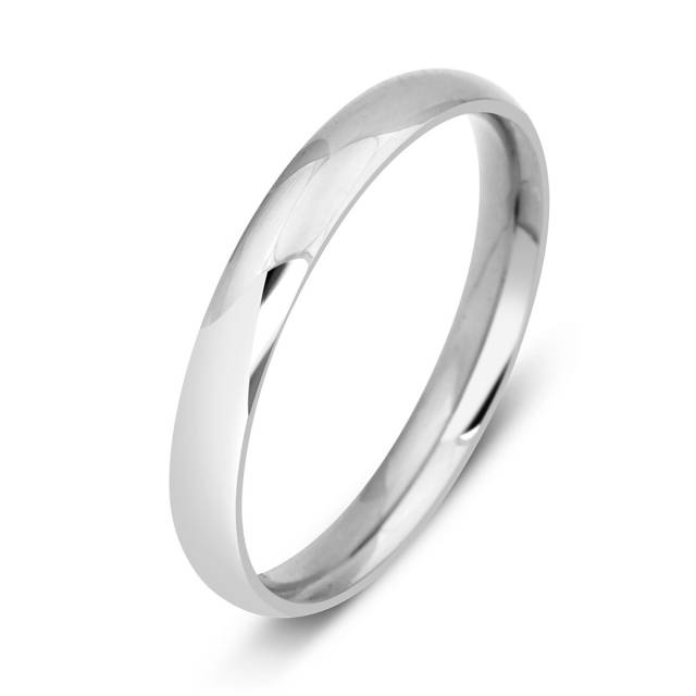 Обручальное кольцо из белого золота (013726)