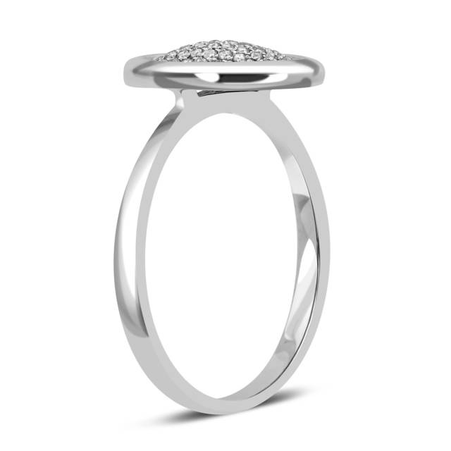 Кольцо из белого золота с бриллиантами (012619)