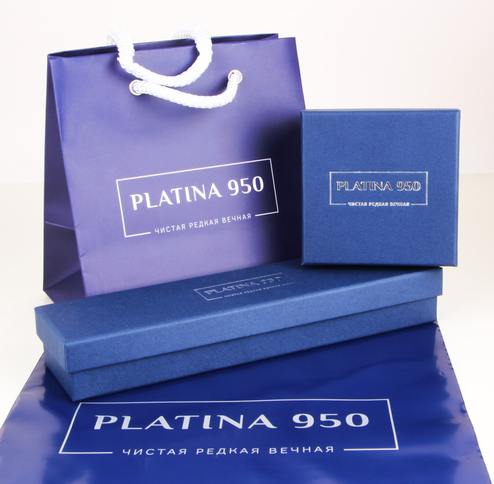 Помолвочное кольцо из платины с бриллиантом (047050)